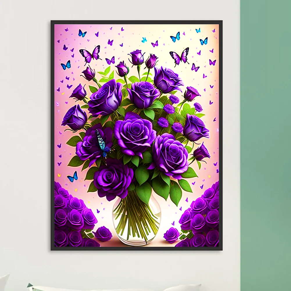 Diamond Painting - Full Round Drill - Rose(30*40cm)