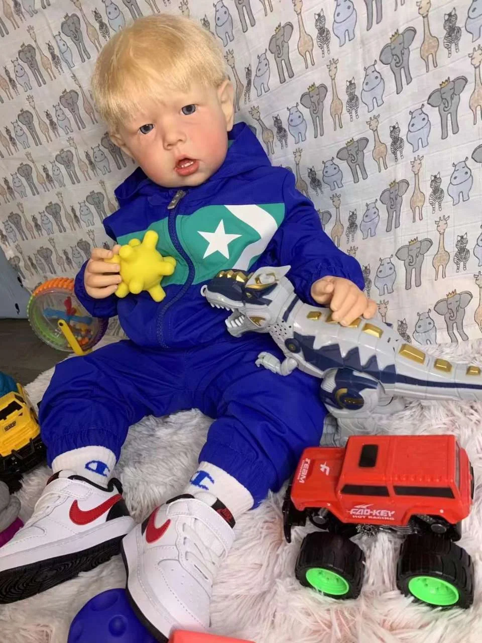 Realistic Reborn Baby Doll | 22'' Samuel Adorable Full Body Silicone Baby | A Grown Up Baby | Reborn Shoppe - Reborn Shoppe