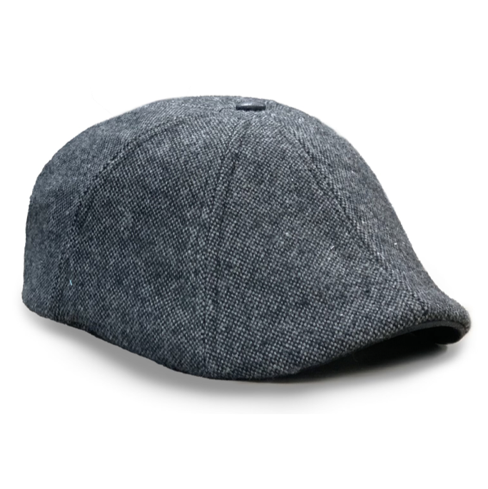 Hatsfashion-The Peaky   Cap - Charcoal & Slate