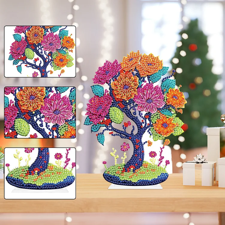 Diamond Painting Christmas Tree Desktop Ornaments Kits For Adults, Special  Shaped Diamond Art Tabletop Ornaments Crystal Rhinestone Pasted Mosaic Arts