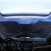 Car Sun Shield Umbrella Folding Car Window Privacy Suncreen Heat Prevent Umbrella
