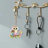 6pcs DIY Diamond Painting Animals Double-Sided Keychains