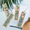 4pcs DIY Plant Diamond Painting Bookmark