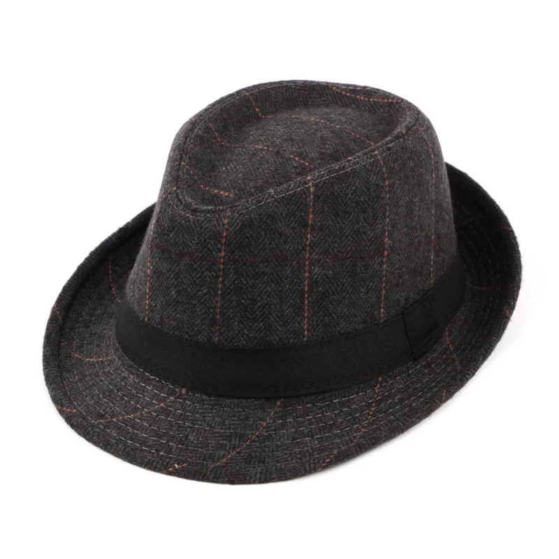 British Style Classic Check Jazz Hat