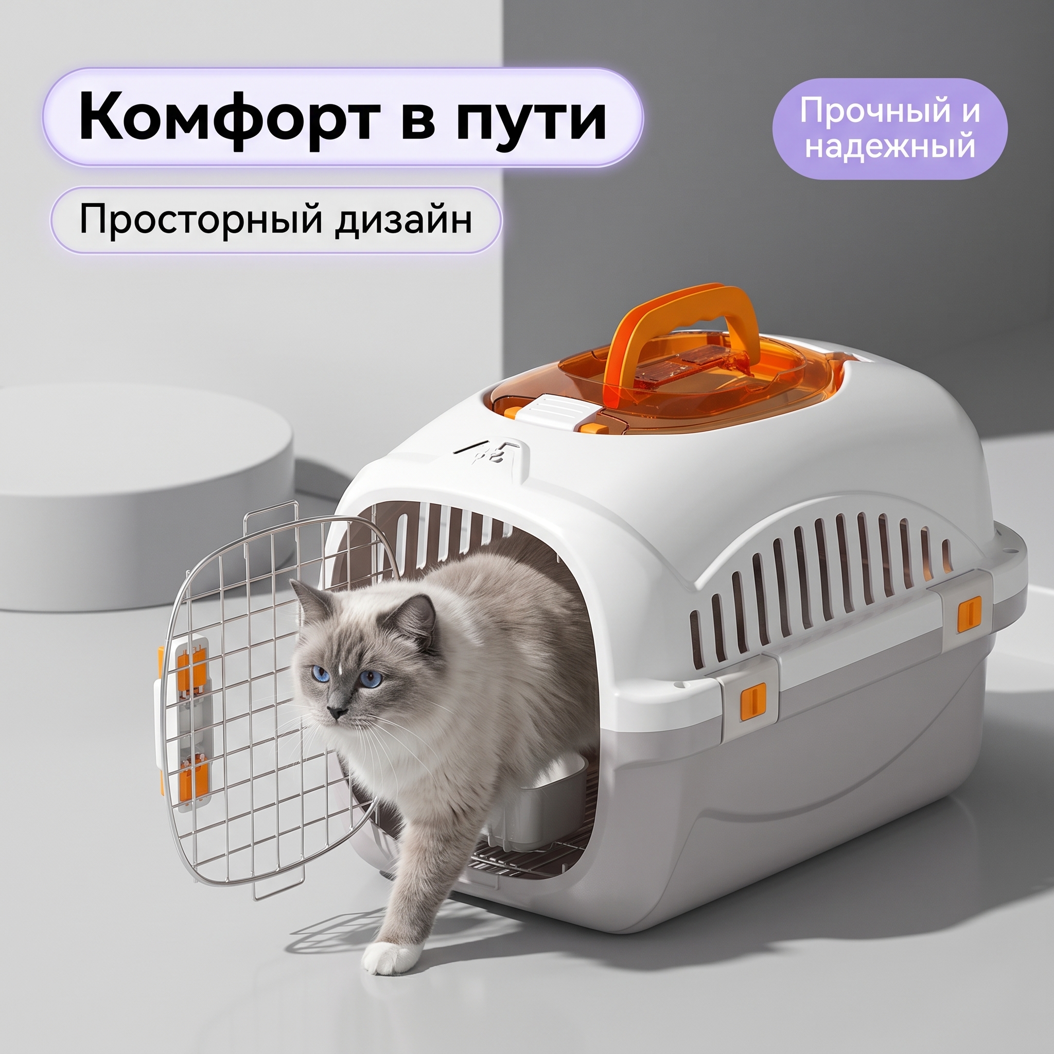 GOPET&reg;Домашние животные Авиационный ящик Собака Грузовой ящик Кошка Выездная портативная тележка Клетка для собак