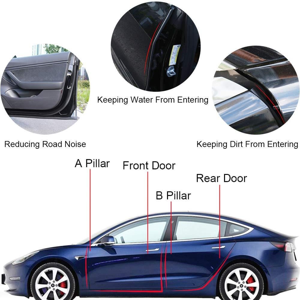Door Seal Kit Soundproof Wind Noise Reduction Kit For All Models (2012-2022)