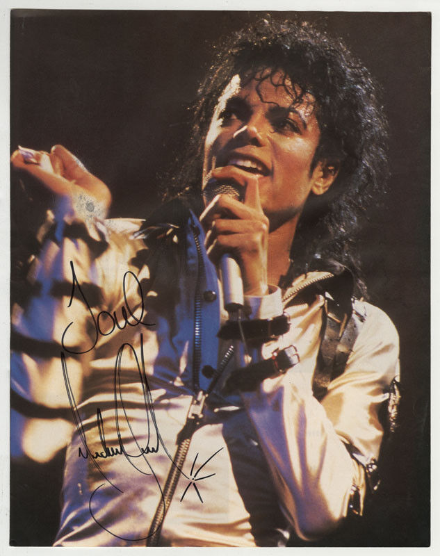 MICHAEL JACKSON Signed 'Gold' Photo Poster paintinggraph - Pop Singer - preprint