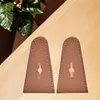 Leather Bow Tip Protector Bow Limb Guard Portable for Recurve Bow (Light Brown)