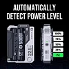 21700mAh-Large Capacity Tactical Mecha Replaceable Battery Power Bank With Built-In Type-c Cable 22.5W Fast Charging Mobile Power Bank