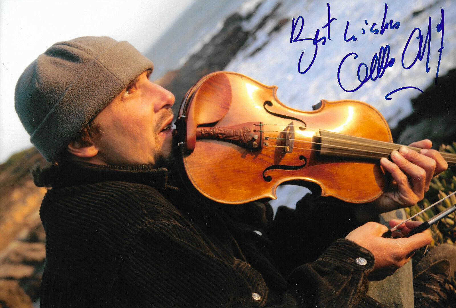 Gilles Apap Violine signed 8x12 inch Photo Poster painting autograph