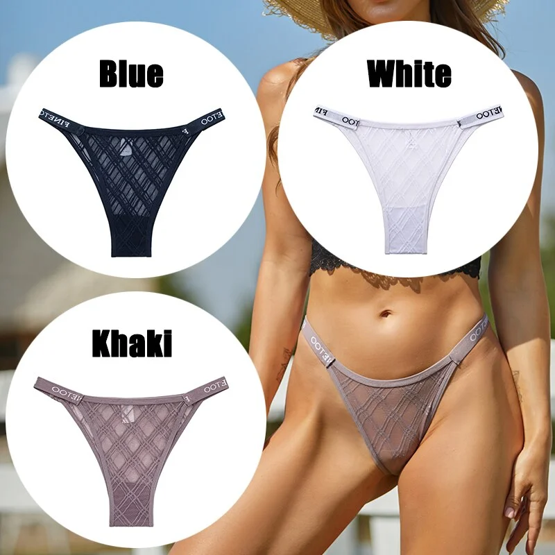 Billionm Sexy Underwear for Women Perspective Thong G-string Lace Panties Breathable Intimates Lingerie Female Soft Undearpants