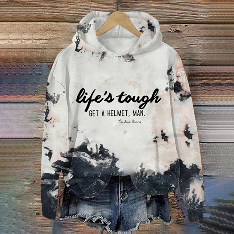  Life's Tough Get A Helmet Man Hoodie Westsshops