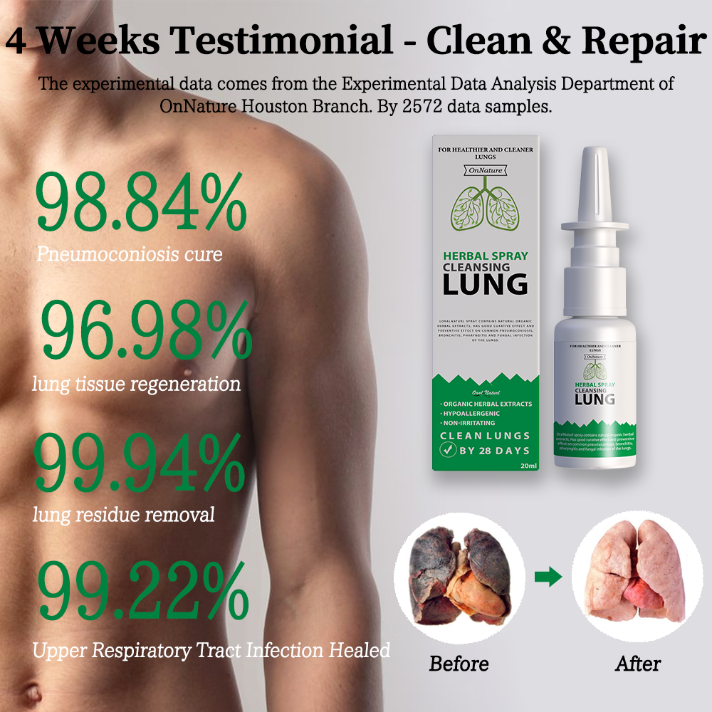 2023 New Onnature Organic Herbal Lung Cleanse & Repair Nasal Spray Pro