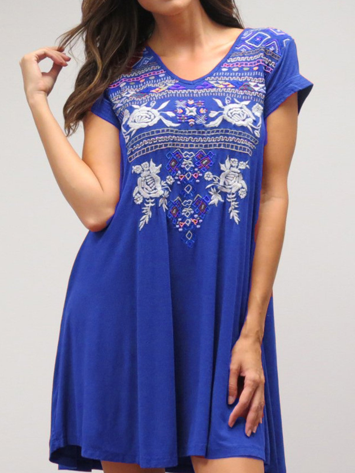 Short Sleeve Boho Dresses