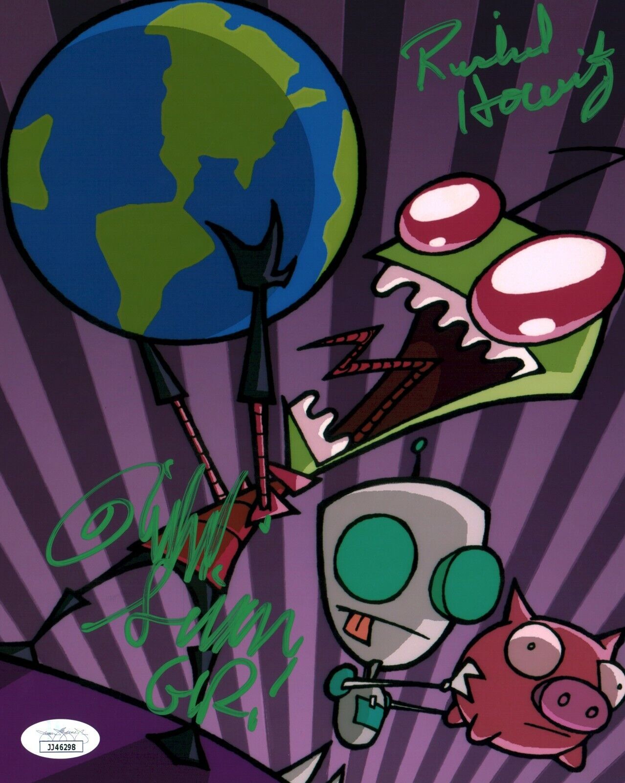 Richard Horvitz Rikki Simons Invader Zim Signed 8x10 Photo Poster painting JSA Certified COA