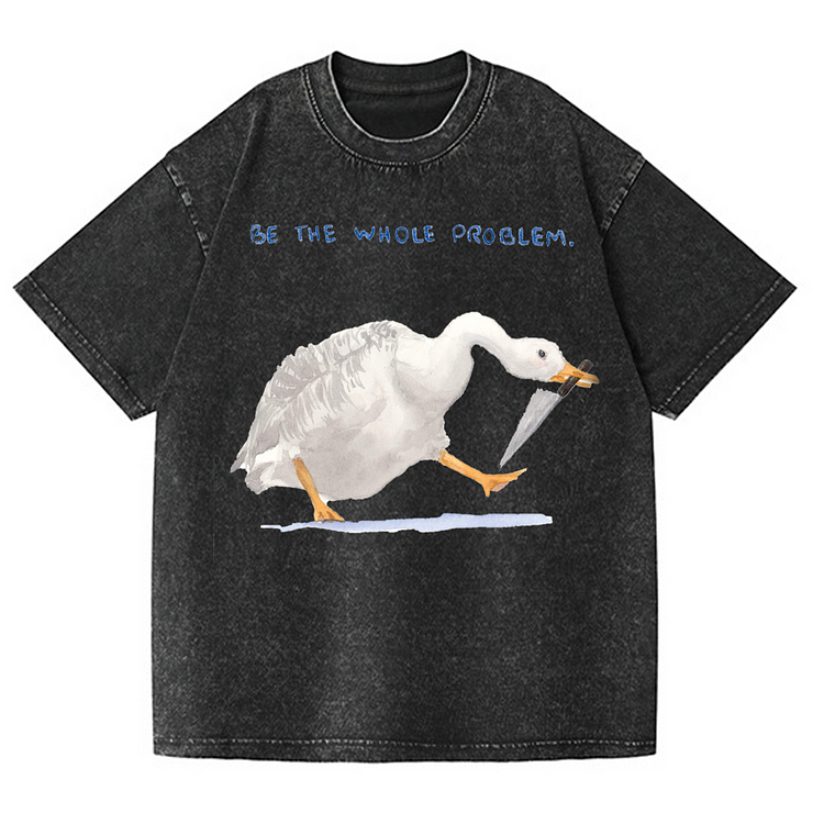 Be The Whole Problem Men's washed T-shirt