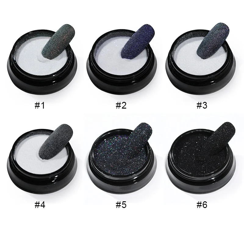 Sugar  Nail Powder Hair Wool Shining Nail Art Glitter Dust Pigment DIY Nail Art Decoration-Nail Inspo