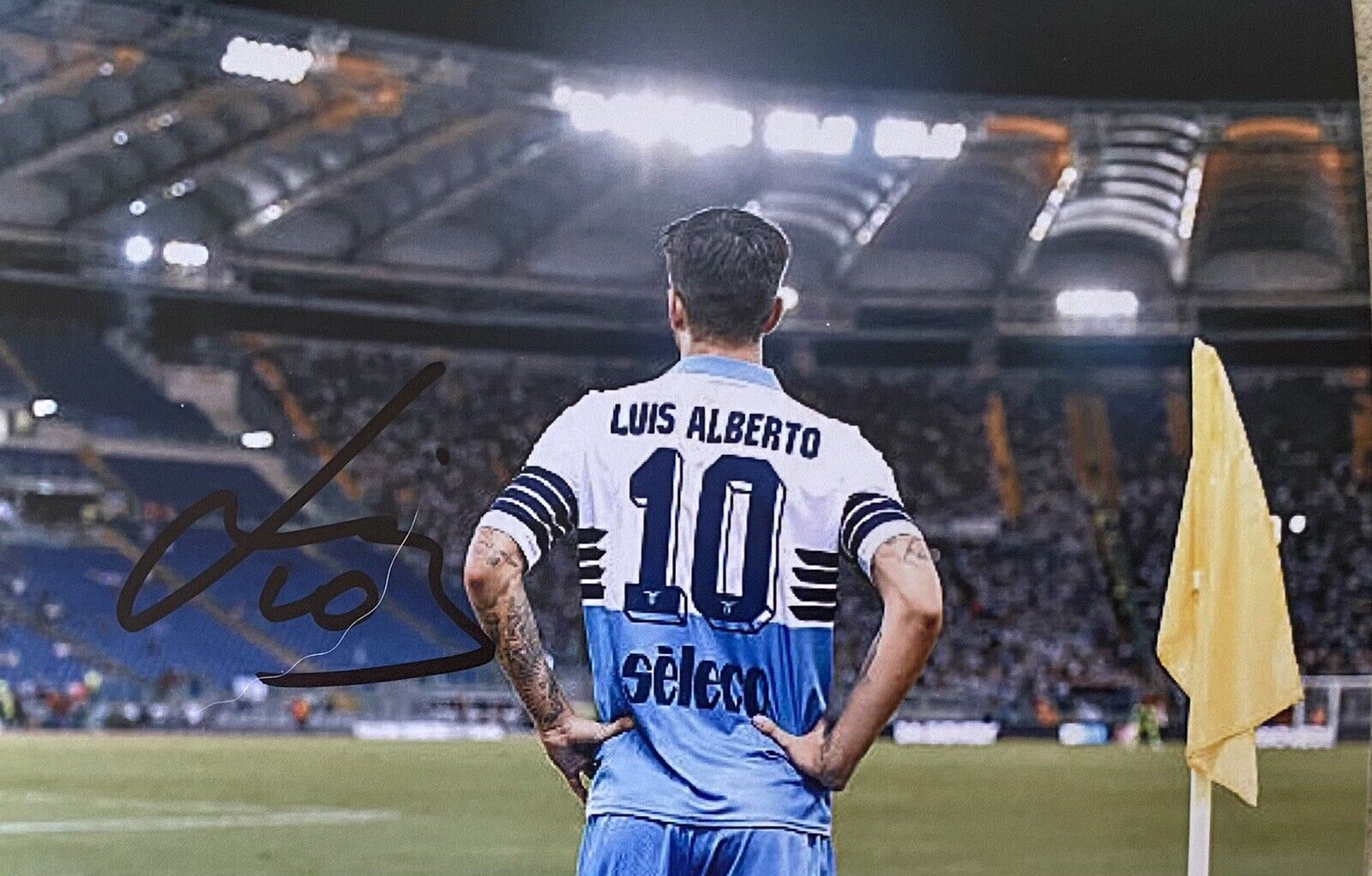 Luis Alberto Hand Signed Lazio 6X4 Photo Poster painting