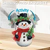 Snowman DIY Acrylic Shaking Head 5D DIY Diamond Art Tabletop Ornament Home Decor