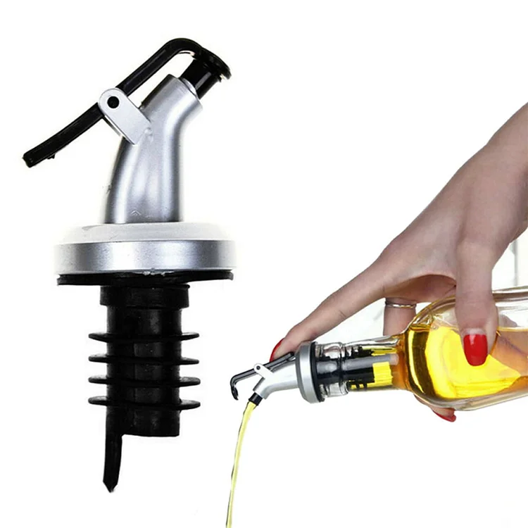 6Pcs Olive Oil Pour Spouts, Oil Vinegar Wine Dispenser with Leakproof Nozzle, Oil Bottle Stopper Liquor Pourer Dispenser