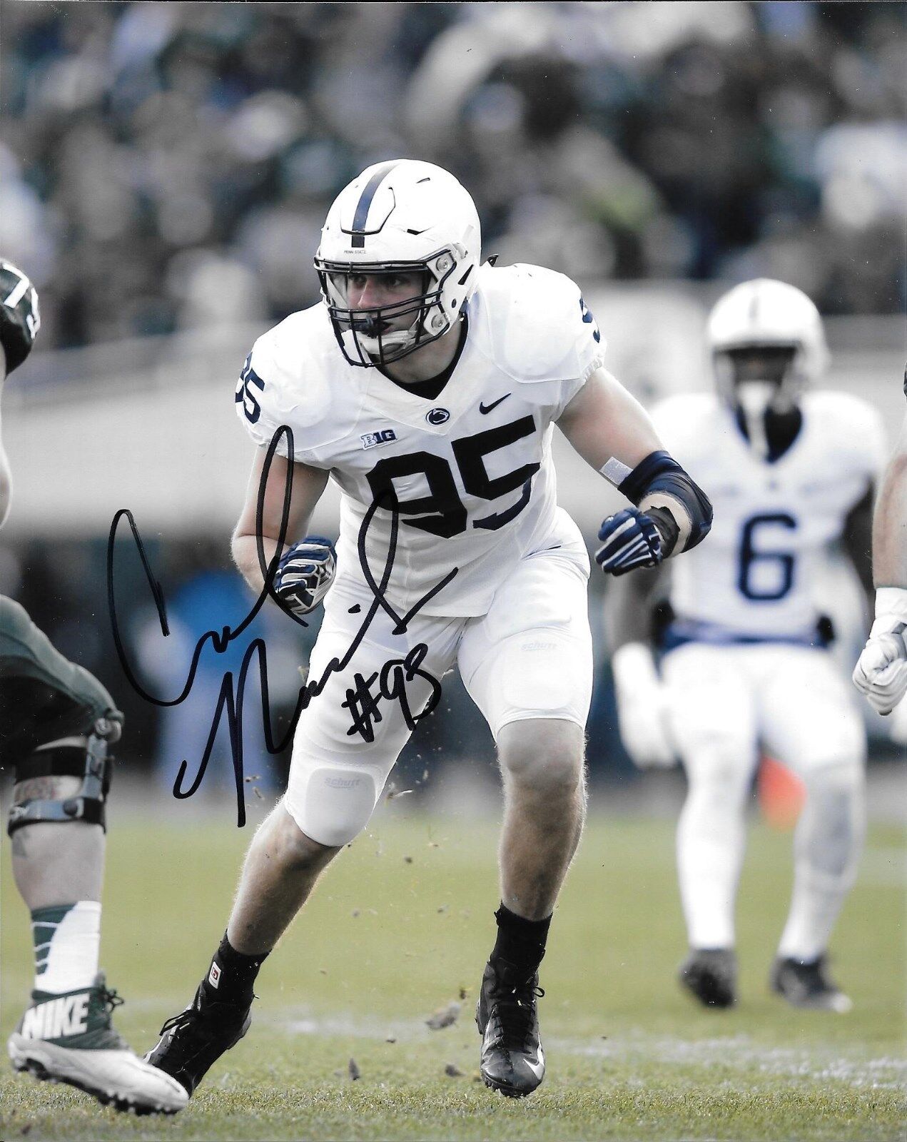 CARL NASSIB HAND SIGNED PENN STATE NITTANY LIONS 8X10 Photo Poster painting W/COA