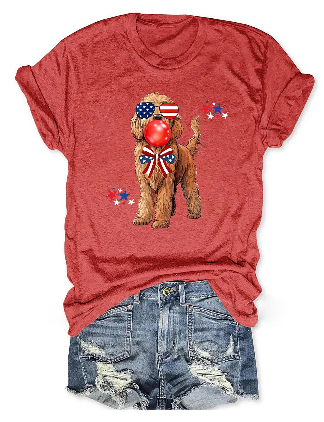 Goldendoodle 4th Of July T-shirt