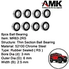 AMK 22pcs TRX4M Ball Bearings Kit, 1/18 RC Steel Rubber Sealed Bearing Kit for TRX4M Bronco Defender 1/18 RC Crawler Car Upgrade Parts