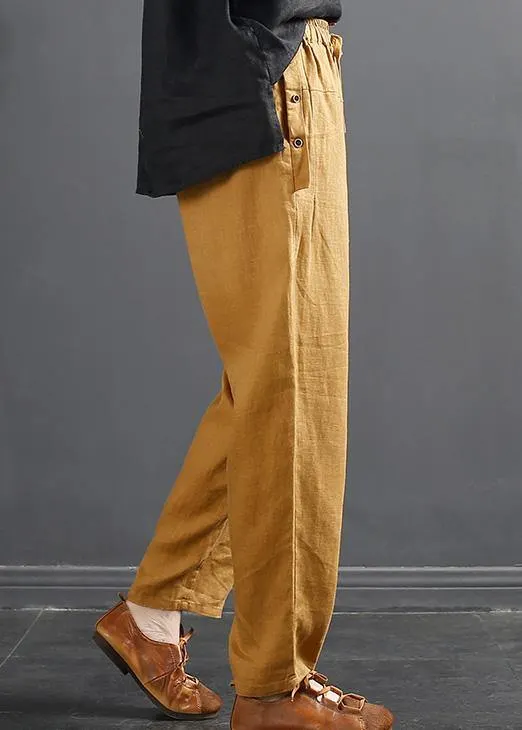 French Spring Wide Leg Pants Unique Red Inspiration Elastic Waist Wild Pants