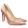 100mm Heels Red Bottoms Classic Party Daily Wedding Pumps Patent Stilettos Shoes