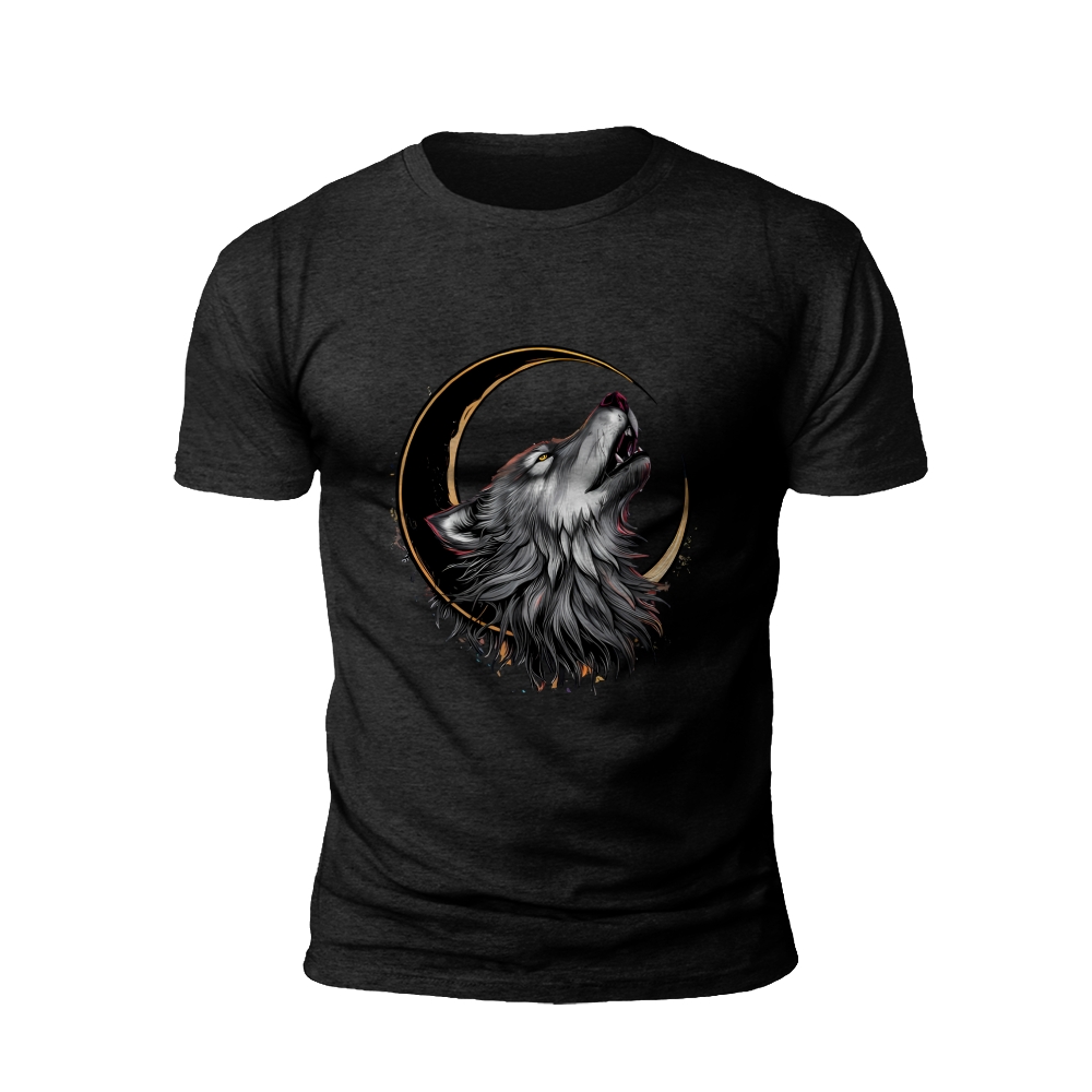 Lunar Howl: The Wolf's Nighttime Serenade T-shirt