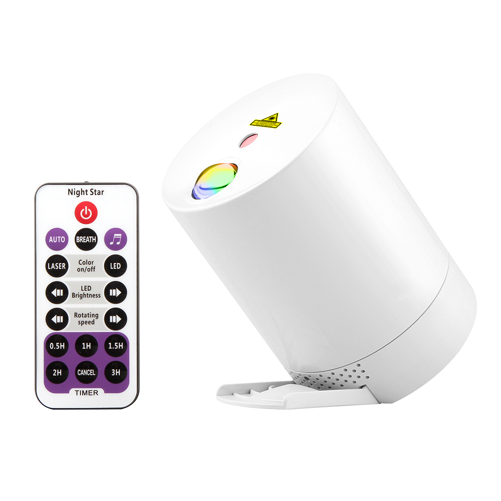 

Bluetooth Remote Control Projector Night Light with Music Voice Control, 501 Original