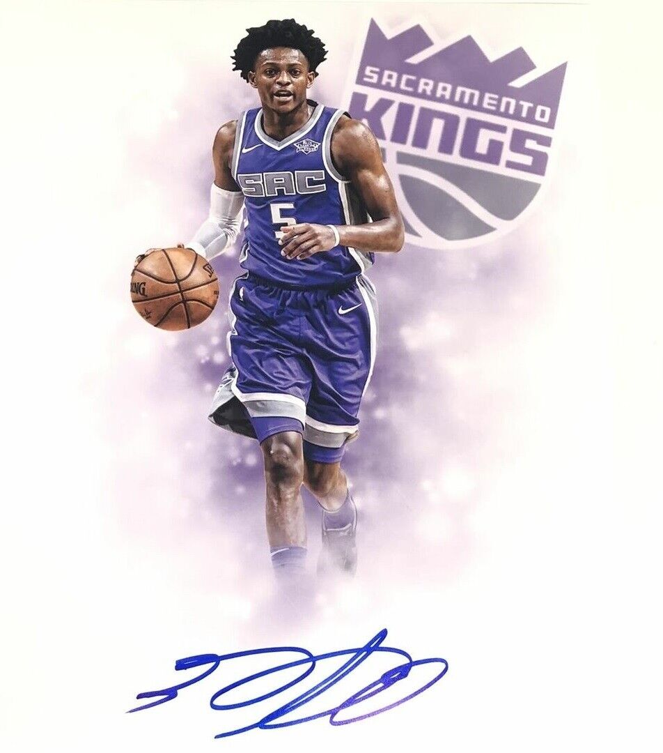 De’aaron Fox Autographed Signed 8x10 Photo Poster painting ( Kings ) REPRINT