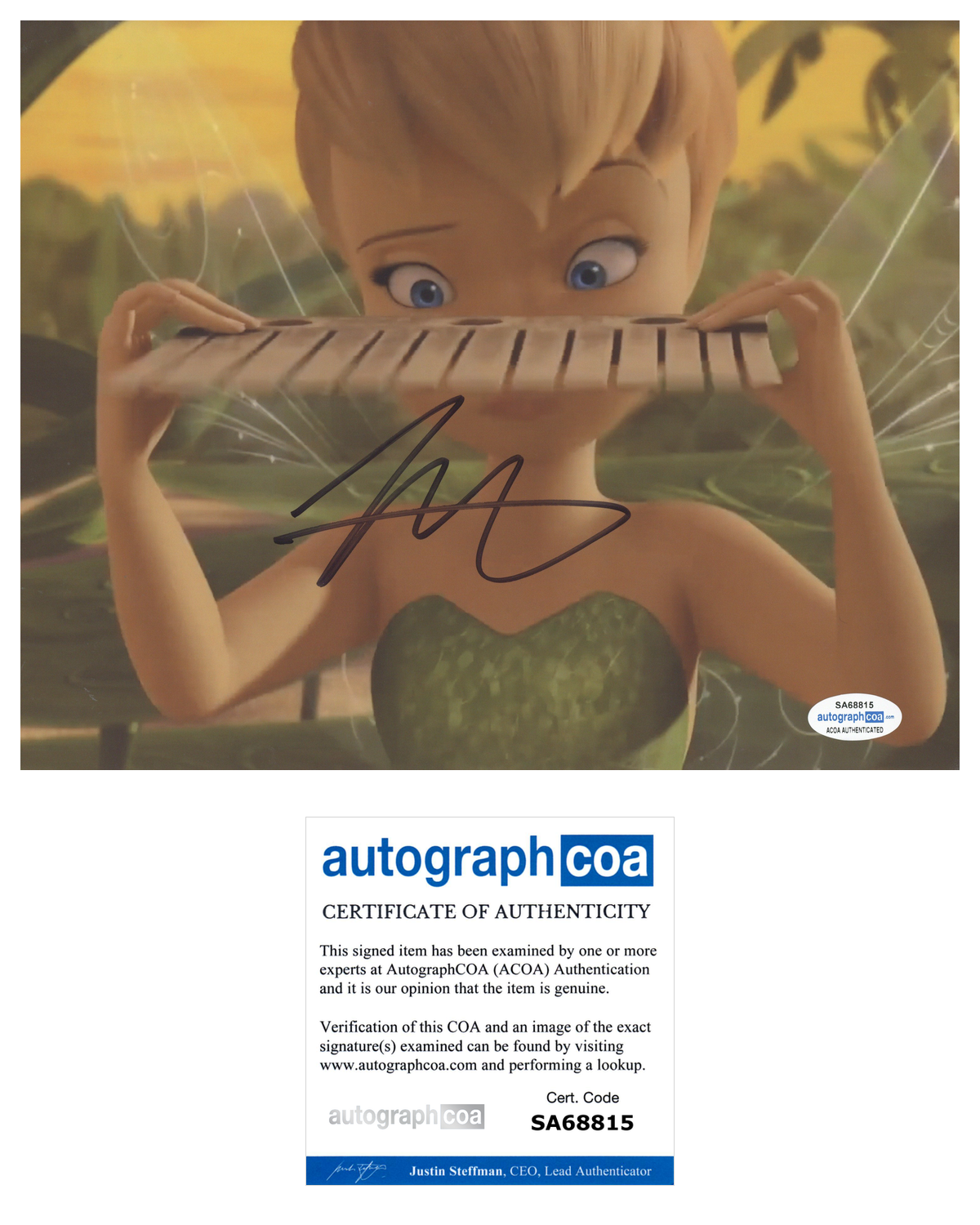 Mae Whitman Signed Autograph 8x10 Photo Poster painting Tinker Bell Actress ACOA COA