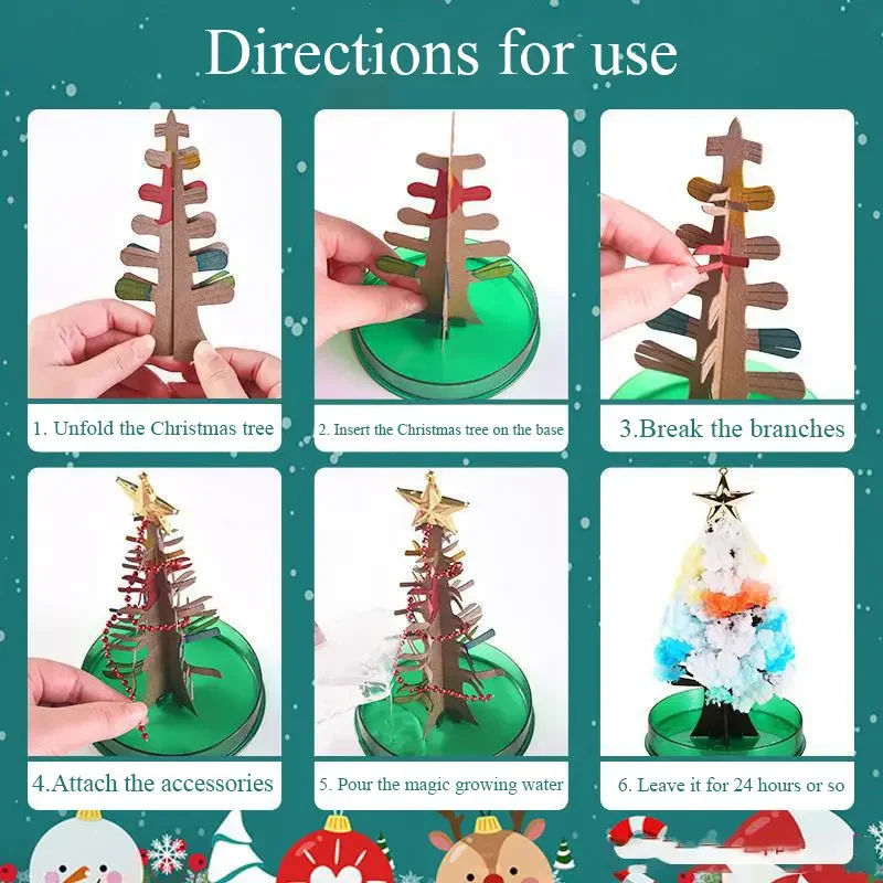 2pcs trees diy snowflake crystal growth desktop decor holiday gifts details 1