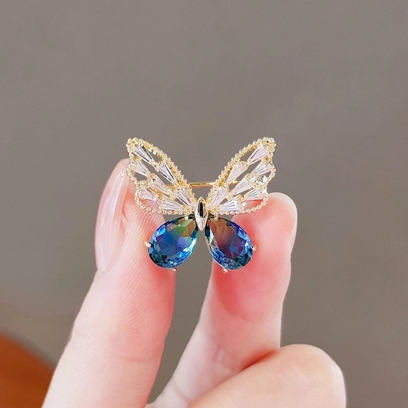 Small Brooch Simple Butterfly Brooch High-end Female Temperament Niche Design Pin New Dragonfly Brooch