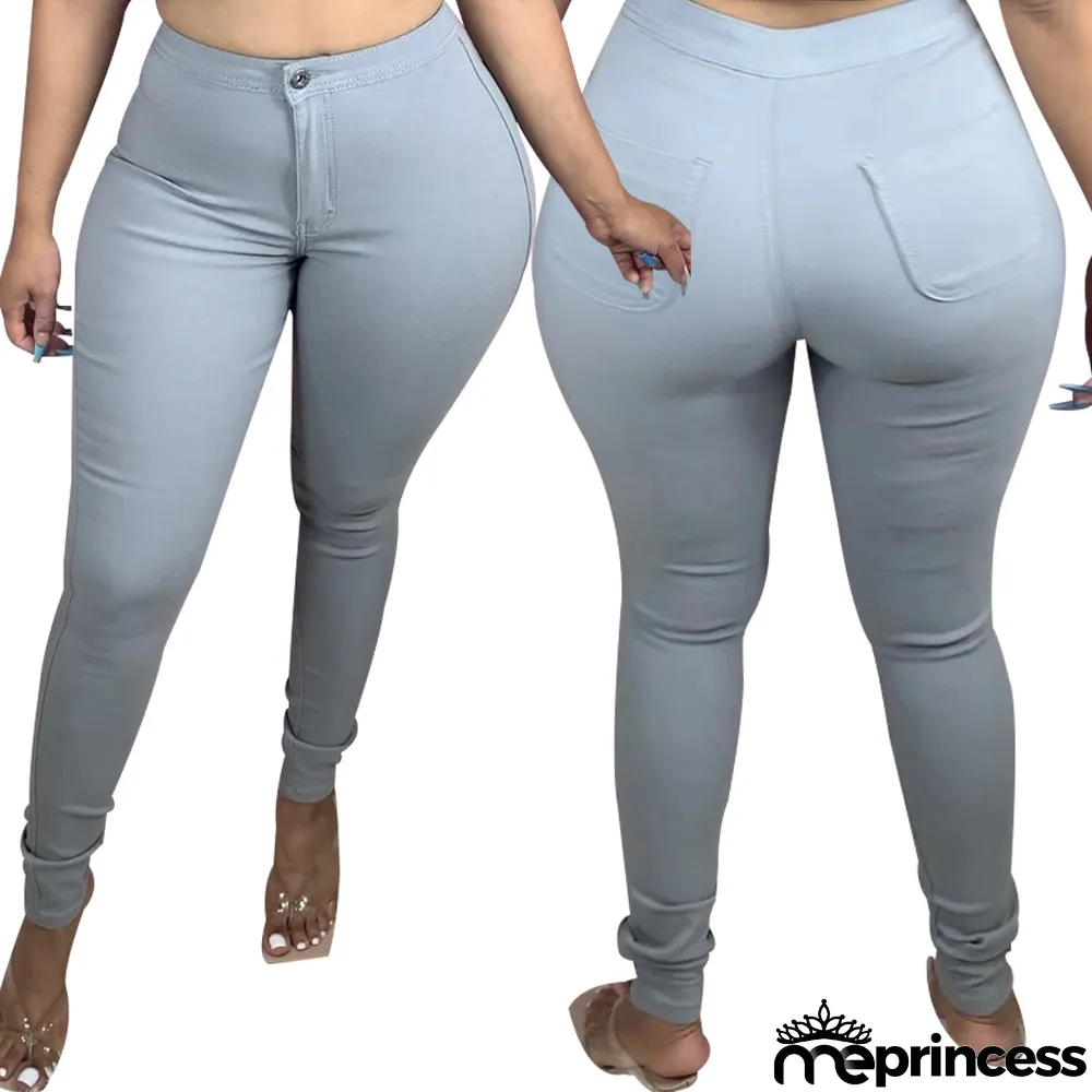 Sexy Stylish Washed Slim Stretch Denim Tight Pants Jeans