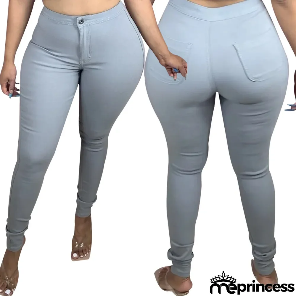 Sexy Stylish Washed Slim Stretch Denim Tight Pants Jeans