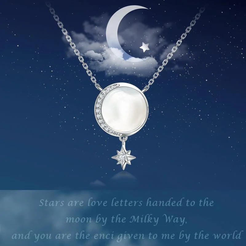 Love You to The Moon Back Necklace