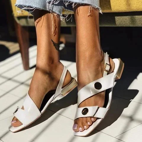  Women Summer Fashion Comfortable Leather Sandals