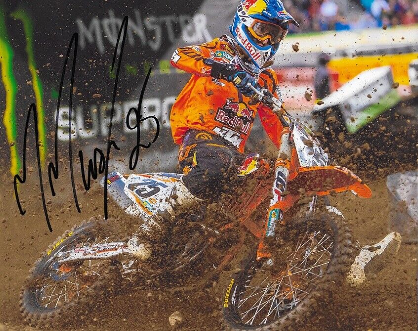 *MARVIN MUSQUIN*SIGNED*AUTOGRAPHED*Photo Poster painting*KTM*RED BULL*SUPERCROSS*8x10