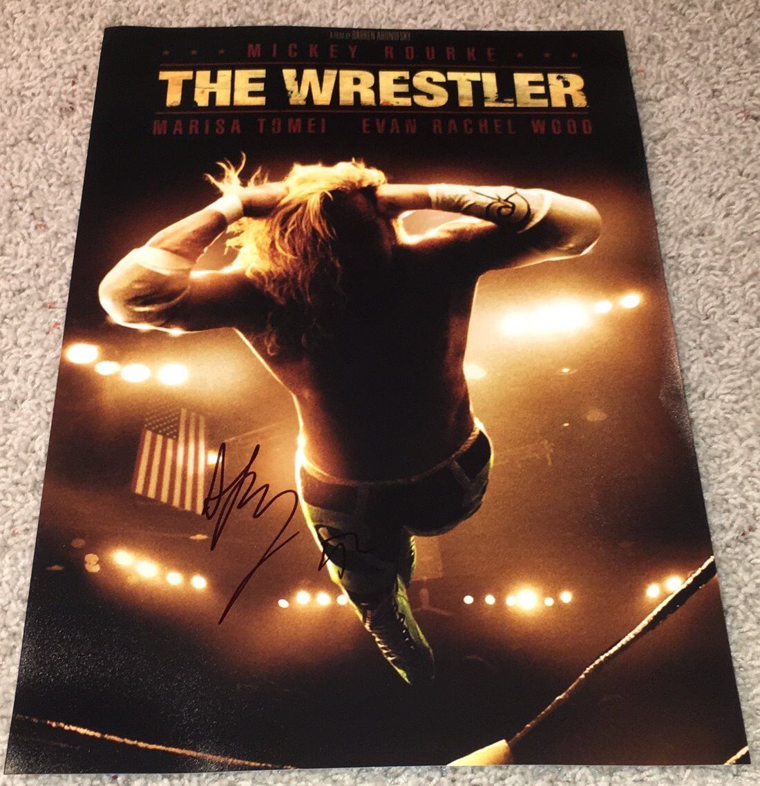 DARREN ARONOFSKY SIGNED AUTOGRAPH THE WRESTLER 12x18 MOVIE Photo Poster painting POSTER w/PROOF