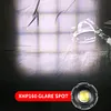 COB LED Flashlight USB Rechargeable IPX4 Waterproof Torch (1x26650 XHP160)