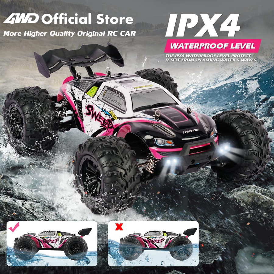 Tegooe 116 Scale High Speed RC Off-Road Racing Truck - 4WD Remote Control Toy