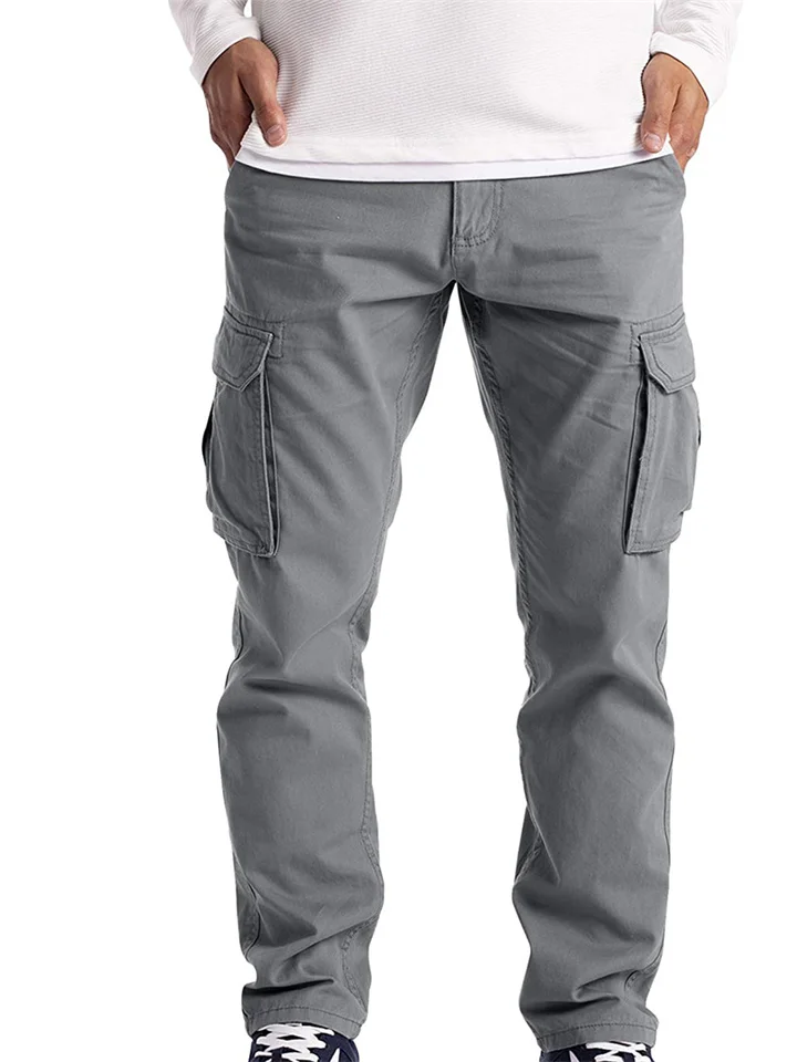 New Spring and Summer Men's Casual Pants Youth Work Pants Straight Pants-JRSEE