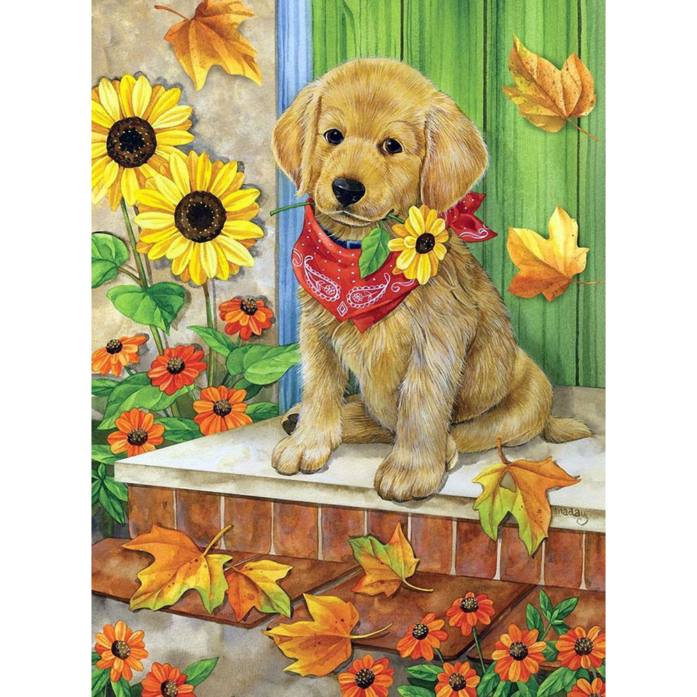 

Puppy - Round Drill Diamond Painting - 30*40CM, 501 Original