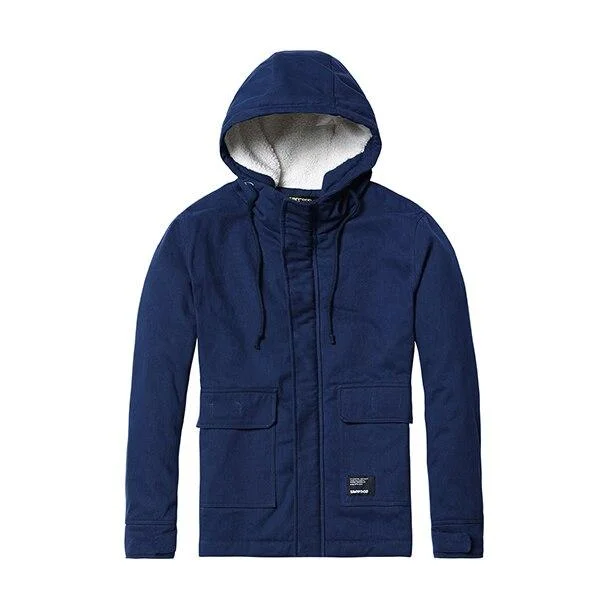 SIMWOOD Brand Winter Jacket Men Casual Slim Fit Thick Coats Fashion Hooded Velvet Parka Mens Plus Size Clothes Male 180531