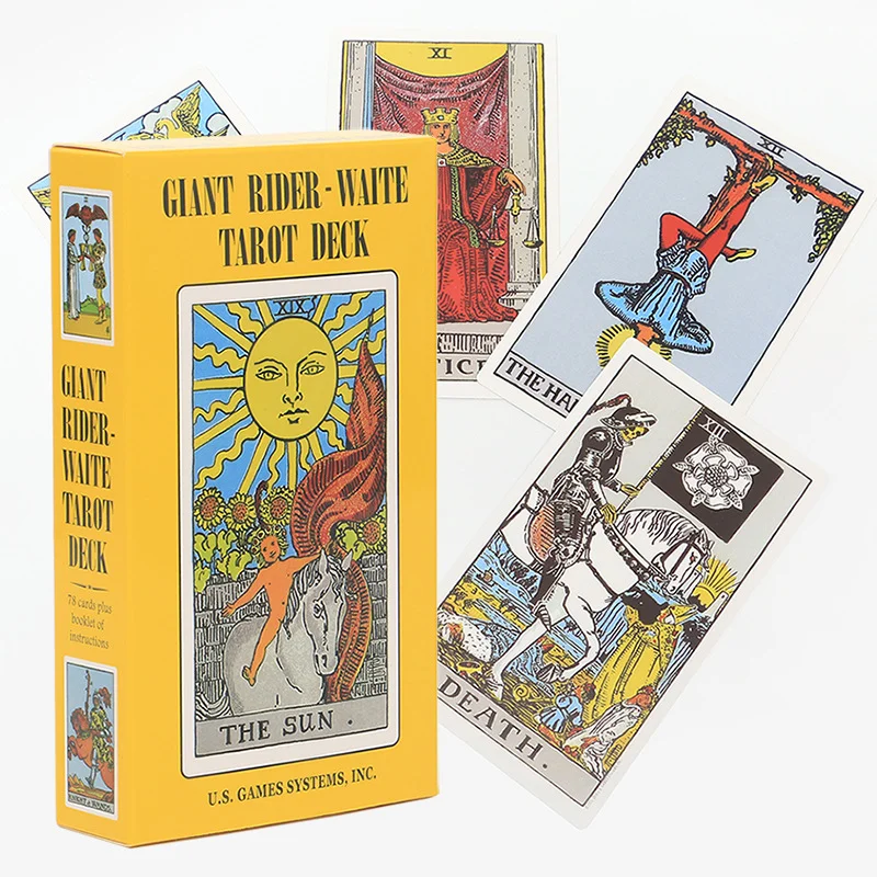 Giant Rider-Waite Tarot Deck & Paper Guidebook
