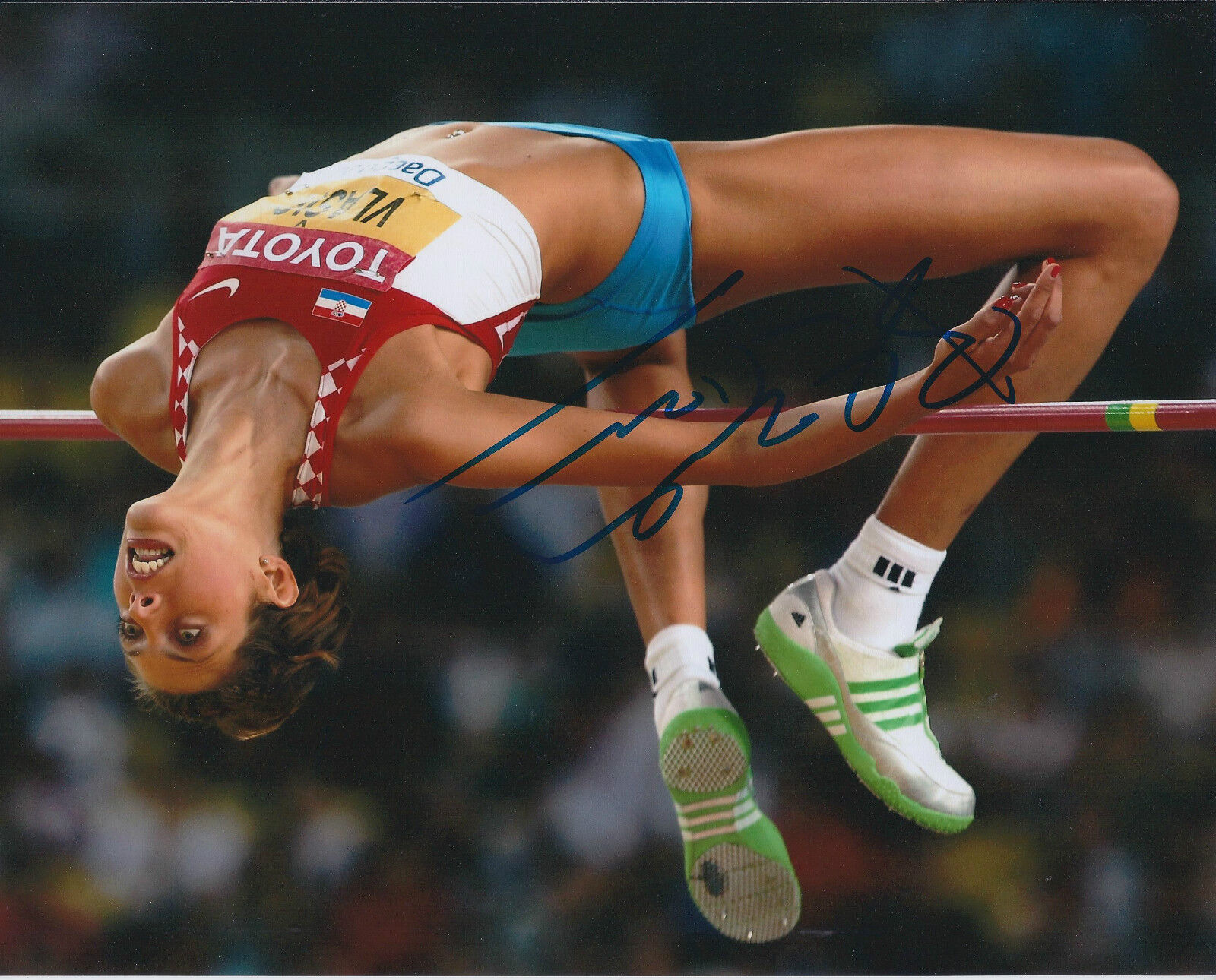 Blanka VLASIC Vla?i? Autograph Signed Photo Poster painting AFTAL COA Croatia Olympic Gold Medal