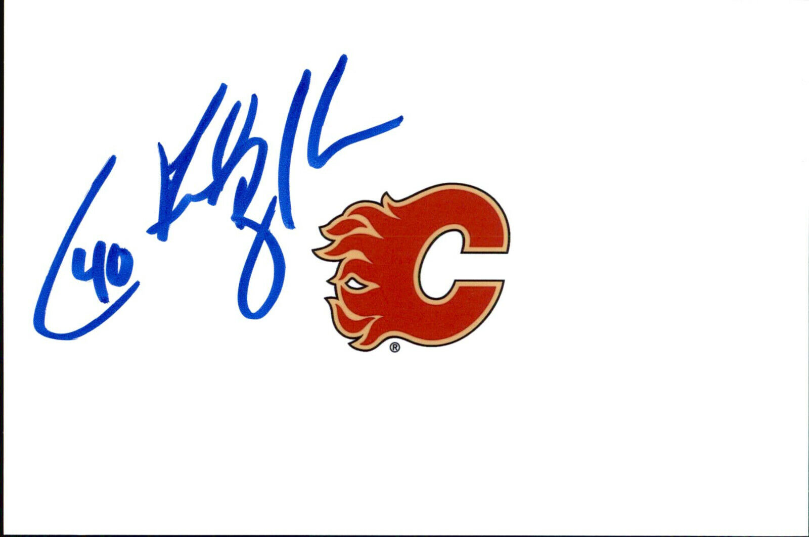 Fred Brathwaite SIGNED autographed 4x6 Photo Poster painting CALGARY FLAMES