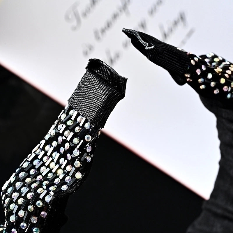 Retro Geometric Rhinestone Hair Band 1 Piece